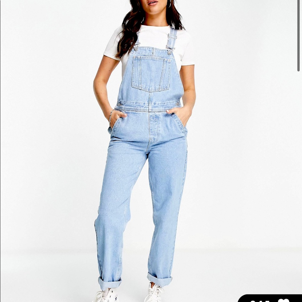 ASOS DESIGN 'original' denim overalls in midwash